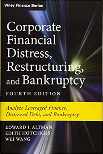 corporate financial distress restructuring and bankruptcy 4th edition edward i. altman, edith hotchkiss, wei