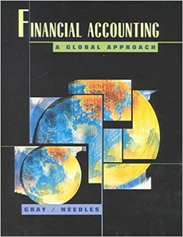 financial accounting a global approach 1st edition sidney j. gray, belverd e. needles 9780395839867