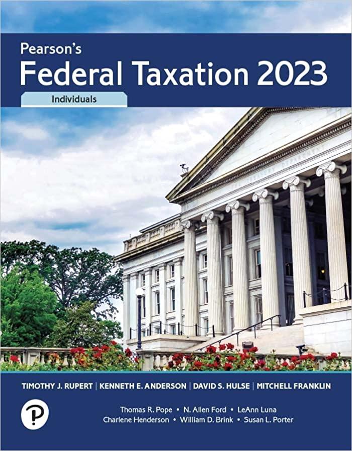 Pearsons Federal Taxation 2023 Individuals