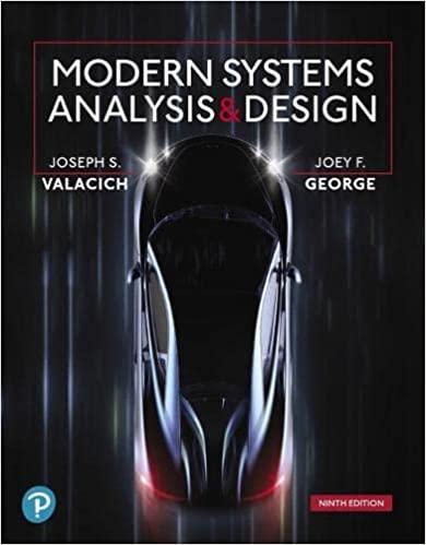 modern systems analysis and design 9th edition joseph valacich, joey george, jeffrey hoffer 0135172756,