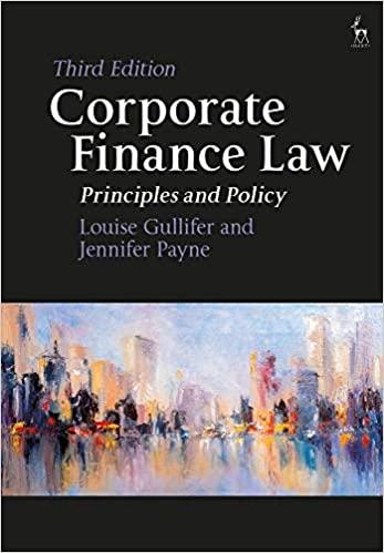 corporate finance law principles and policy 3rd edition louise gullifer, jennifer payne 1509929177,