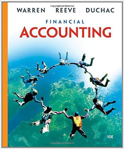 financial accounting 10th edition carl s. warren, james m. reeve, jonathan duchac 0324380674, 978-0324380675