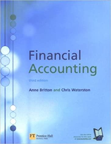 financial accounting 3rd edition anne britton, christopher waterston 027365859x, 978-0273658597