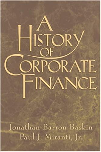 a history of corporate finance 1st edition jonathan barron baskin, paul j. miranti jr 0521555140,