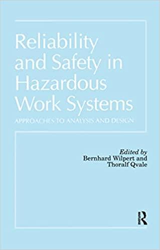 reliability and safety in hazardous work systems approaches to analysis and design 1st edition bernhard