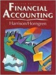 financial accounting 2nd edition charles t. horngren, jr. harrison, walter t. 0133118207, 978-0133118209