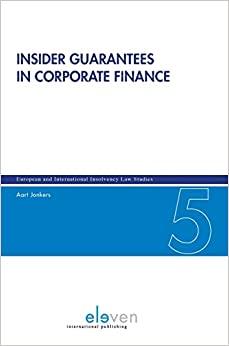 insider guarantees in corporate finance 5 1st aart jonkers 9077596003, 978-9077596005