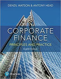 corporate finance principles and practice 8th edition mr denzil watson, antony head 1292244313, 978-1292244310
