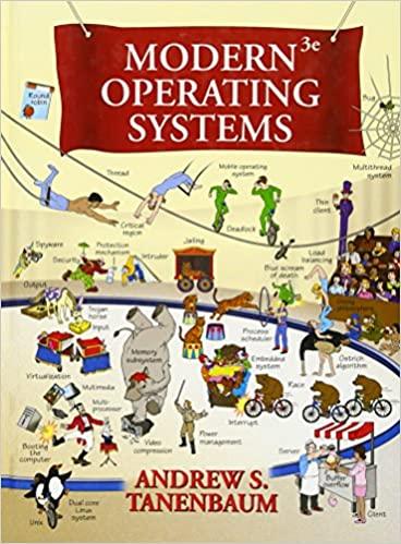 modern operating systems 3rd edition andrew s. tanenbaum 0136006639, 978-0136006633