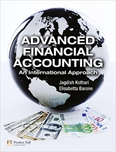 Advanced Financial Accounting An International Approach