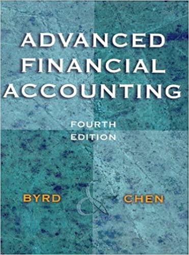 advanced financial accounting 4th edition clarence byrd, ida chen 013089611x, 978-0130896117