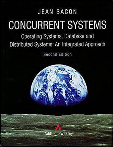 concurrent systems 2nd edition j. bacon 0201177676, 978-0201177671