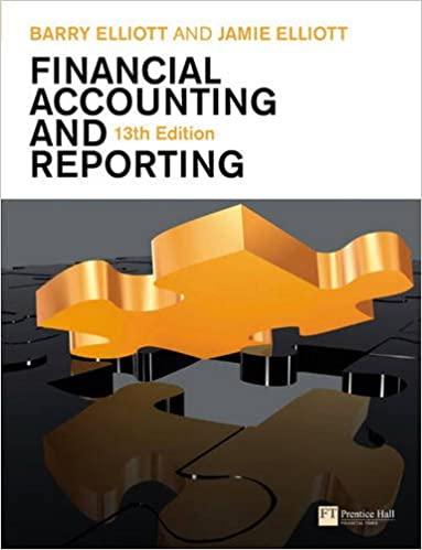 financial accounting and reporting 13th edition barry elliott, jamie elliott 0273730045, 978-0273730040