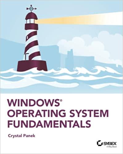 windows operating system fundamentals 1st edition crystal panek 1119650518, 978-1119650515