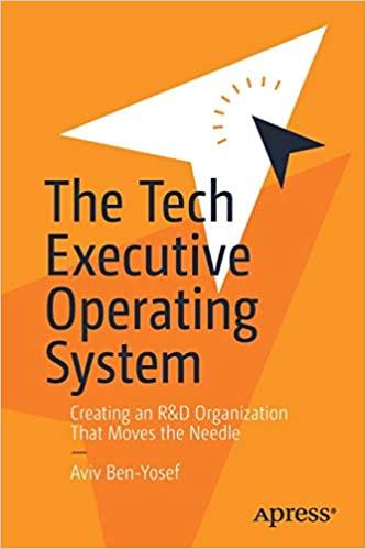 the tech executive operating system creating an r&d organization that moves the needle 1st edition aviv
