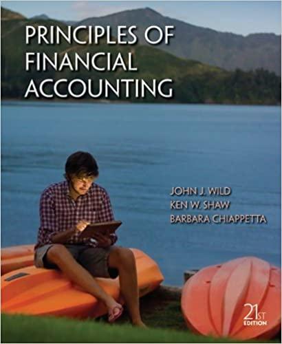 principles of financial accounting 21st edition john j. wild, ken w. shaw, barbara chiappetta 0077525264,