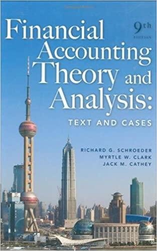 financial accounting theory and analysis text and cases 9th edition richard g. schroeder, myrtle w. clark,