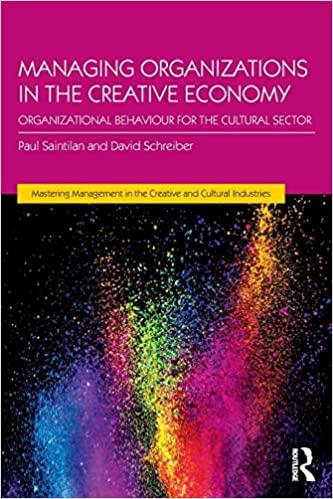 managing organizations in the creative economy organizational behavior for the cultural sector 1st edition