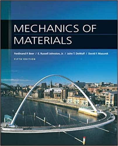 mechanics of materials 5th edition ferdinand beer, e. russell johnston, jr, john dewolf, david mazurek