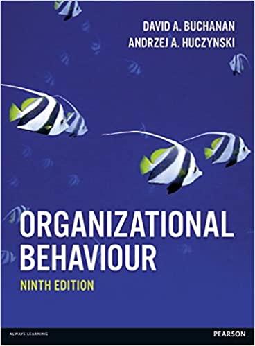 organizational behavior 9th edition david buchanan 1292092882, 978-1292092881
