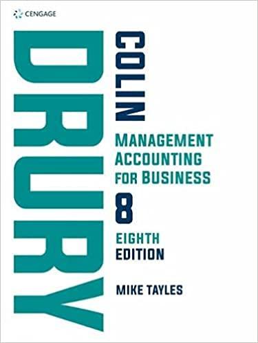 management accounting for business 8th edition colin drury, mike tayles 1473778808, 978-1473778801