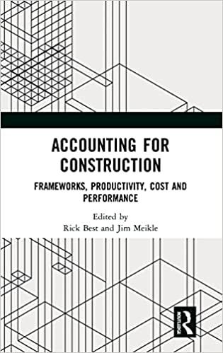 accounting for construction frameworks productivity cost and performance 1st edition rick best, jim meikle