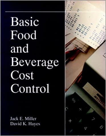 basic food and beverage cost control 1st edition jack e. miller, david k. hayes 0471579181, 978-0471579182