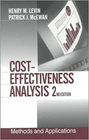 cost effectiveness analysis methods and applications 2nd edition henry m. levin, patrick j. mcewan