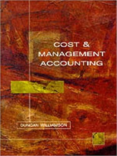 cost and management accounting 1st edition duncan williamson 0132059231, 978-0132059237