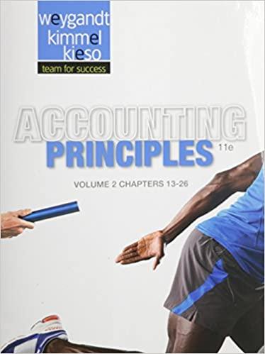 accounting principles volume 2 chapters 13 to 26 11th edition jerry j. weygandt 1118342070, 978-1118342077