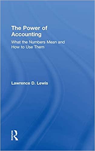 the power of accounting what the numbers mean and how to use them 1st edition lawrence lewis 0415884306,
