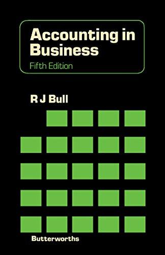 accounting in business 5th edition r. j. bull 0408014865, 978-0408014861