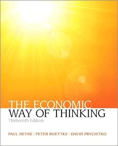 economic way of thinking 13th edition paul heyne, peter boettke, david prychitko 0132991292, 978-0132991292