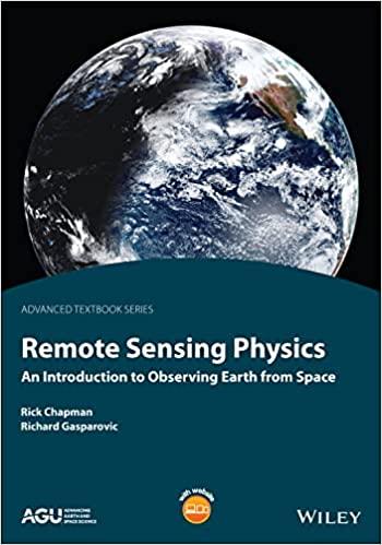 remote sensing physics an introduction to observing earth from space 1st edition rick chapman, richard
