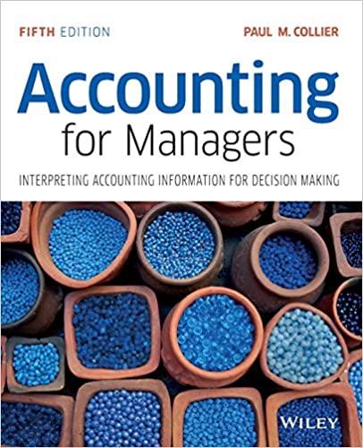 accounting for managers interpreting accounting information for decision making 5th edition paul m. collier