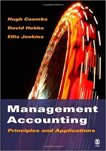 management accounting principles and applications 1st edition hugh coombs, d ellis jenkins, david hobbs