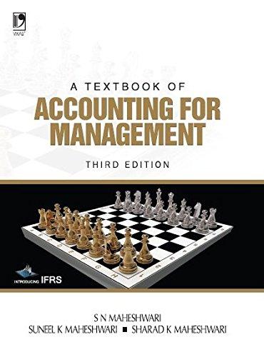 a textbook of accounting for management 3rd edition s.n. maheshwari 9325956195, 978-9325956193