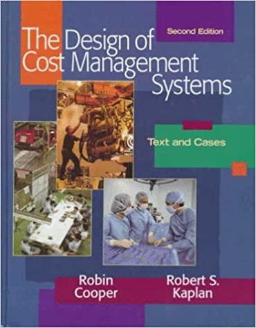 design of cost management systems 2nd edition robin cooper, robert s. kaplan 0135704170, 978-0135704172