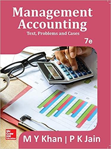 management accounting text problems and cases 7th edition m. y. khan, p k jain 9352606787, 978-9352606788
