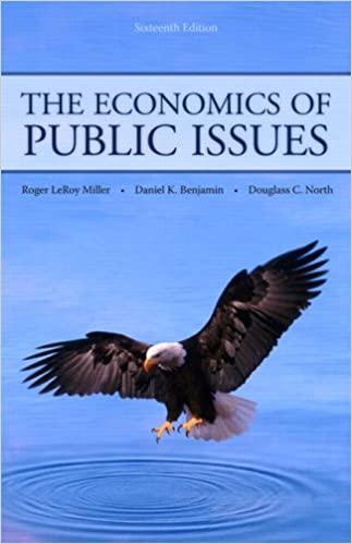 the economics of public issues 16th edition roger leroy miller, daniel k. benjamin, douglass c. north
