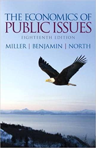 the economics of public issues 18th edition roger leroy miller, daniel k. benjamin, douglass c. north