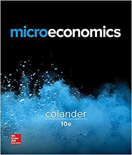 microeconomics 10th edition david colander 1259655504, 978-1259655500