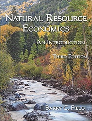 natural resource economics an introduction 3rd edition barry c. field 9781478627807
