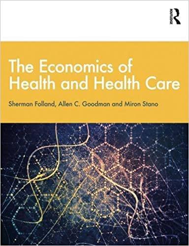 The Economics Of Health And Health Care