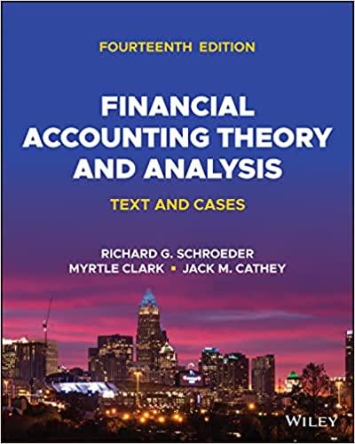 financial accounting theory and analysis text and cases 14th edition richard g. schroeder, myrtle w. clark,