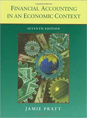 financial accounting in an economic context 7th edition jamie pratt 0470128828, 978-0470128824
