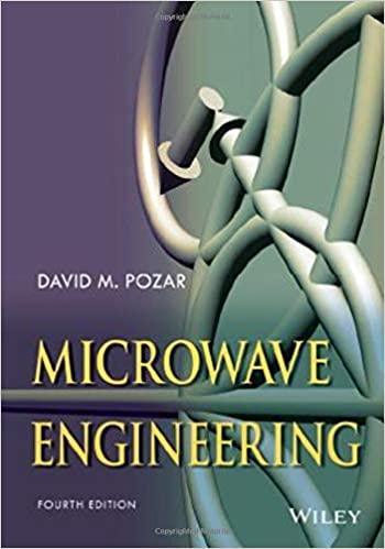 microwave engineering 4th edition david m. pozar 0470631554, 978-0470631553