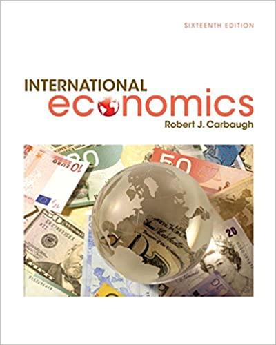 international economics 16th edition robert carbaugh 1305507444, 978-1305507449