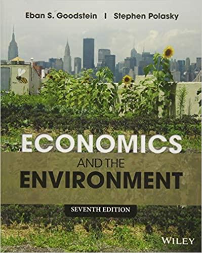 economics and the environment 7th edition eban s. goodstein, stephen polasky 1118539729, 978-1118539729