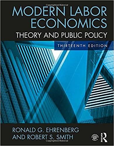 modern labor economics theory and public policy 13th edition ronald ehrenberg, robert smith 1138218154,